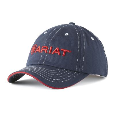 Ariat English: Team II Gorra Hombre - Azul Marino / Rojas (WCVJM3298)